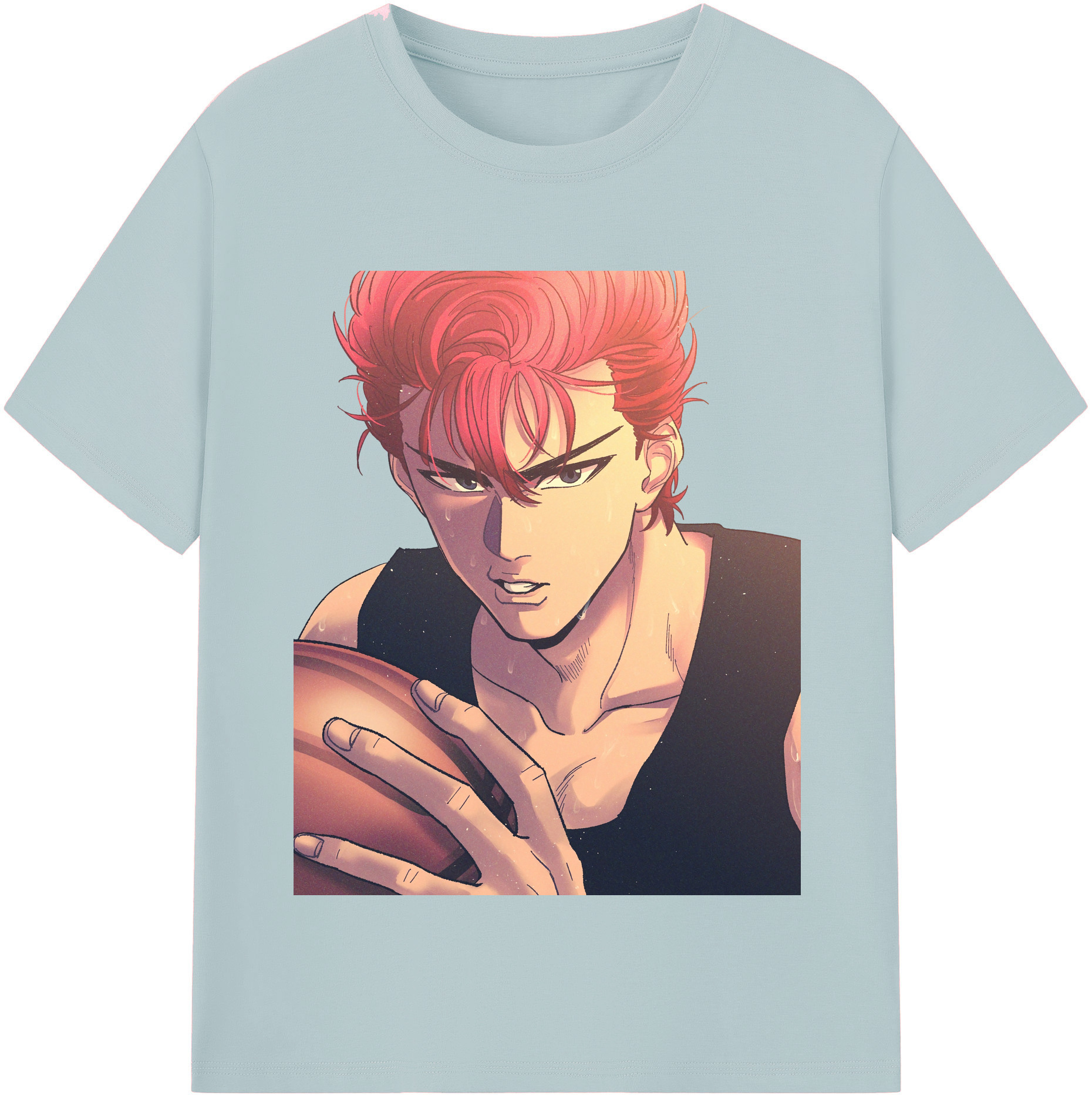SLAM DUNK／スラムダンク 綿100％半袖Tシャツ（フロントプリント）